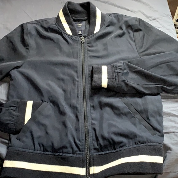 Gap jacket navy blue with white size xs used in great condition - Picture 3 of 4